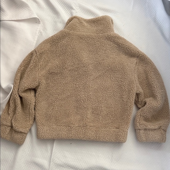 Calvin Klein Beige Sherpa Jacket. Teddy Jacket. Size L - Picture 9 of 9